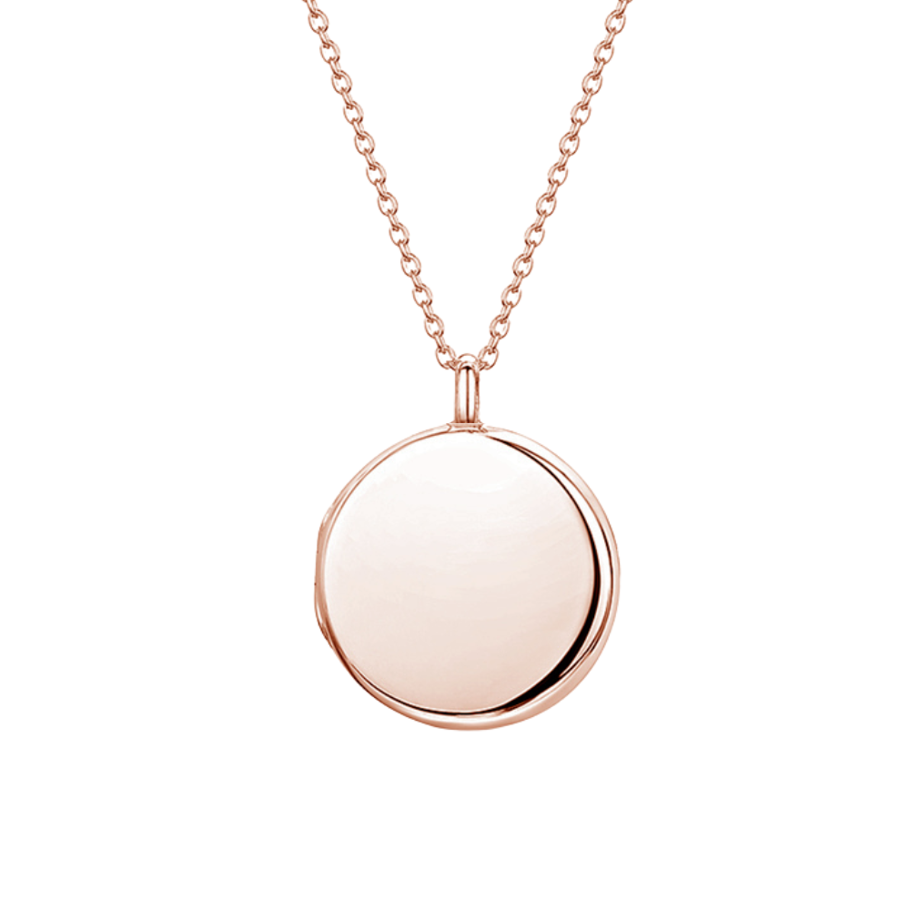 Locket rose gold plated silver Wongs Jewellers Liverpool