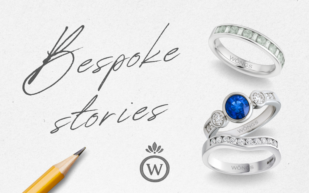 From Sapphire Engagement Ring to Custom Wedding Bands - A Bespoke Story