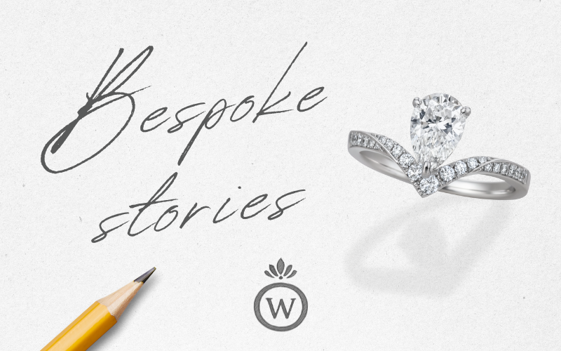 Ninas Ethereal Pear-Shaped Engagement Ring - A Bespoke Story