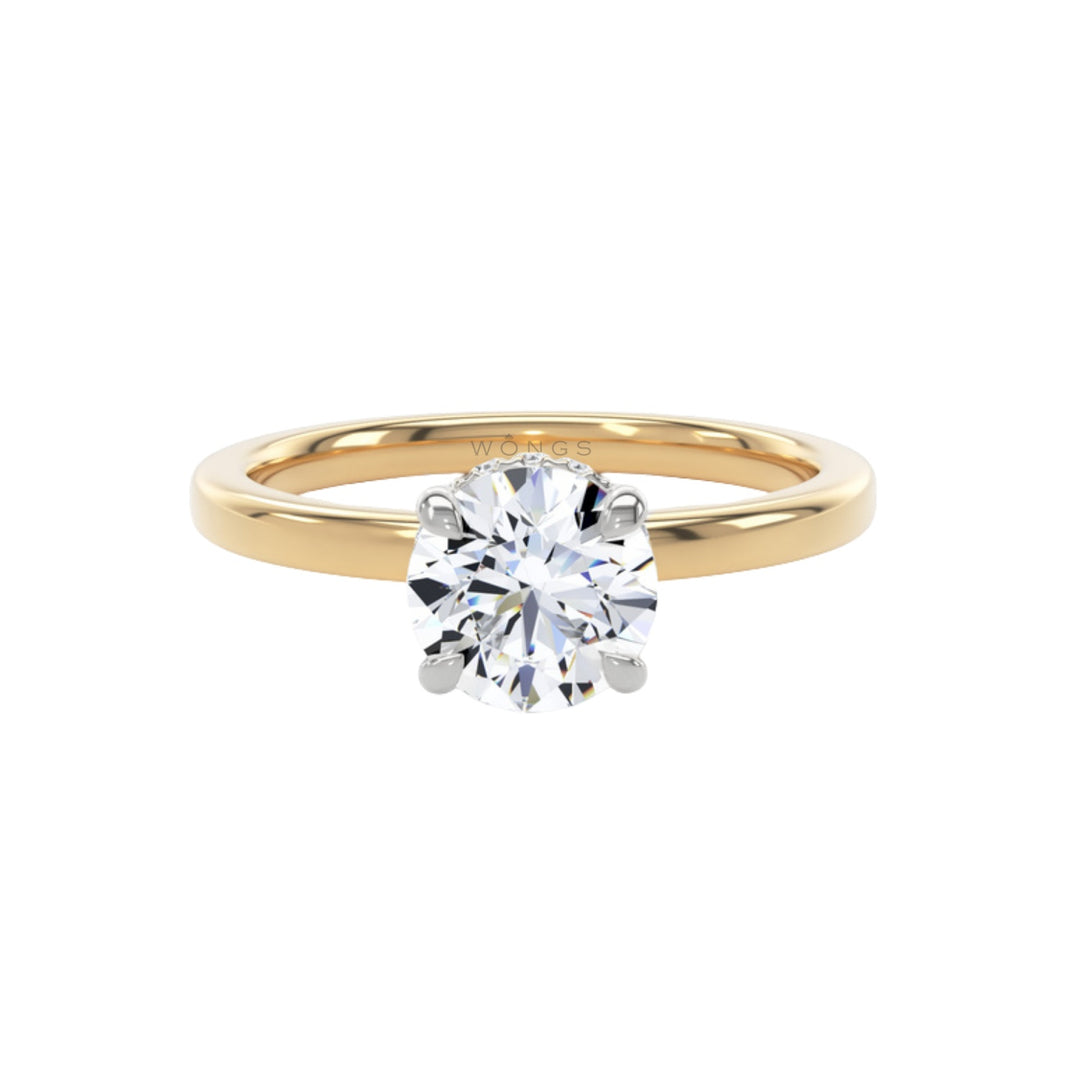 Laboratory Grown Round Brilliant Diamond Engagement Ring