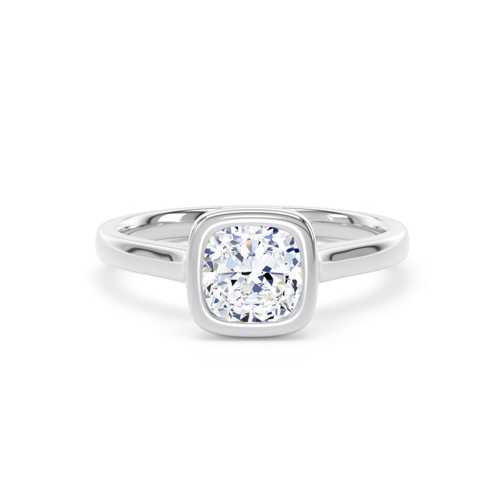 1.00ct Laboratory Grown Cushion Cut Engagement Ring