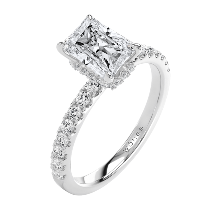 3.00ct Radiant Cut Laboratory Grown Diamond Engagement Ring