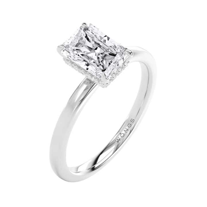 3.00ct Radiant Cut Laboratory Grown Diamond Engagement Ring