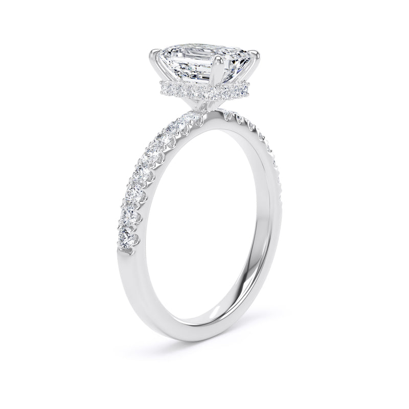 3.00ct Radiant Cut Laboratory Grown Diamond Engagement Ring