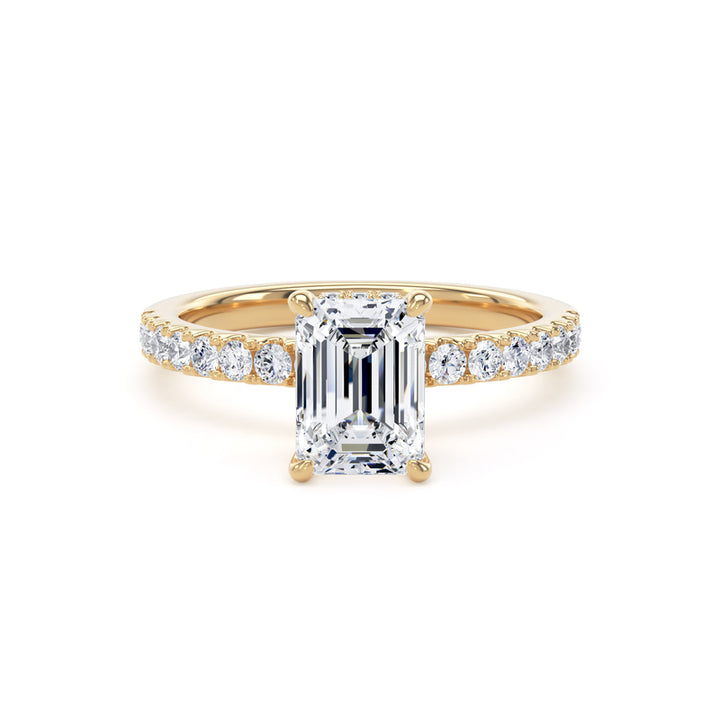 1.60ct Laboratory Grown Emerald Cut Diamond Engagement Ring