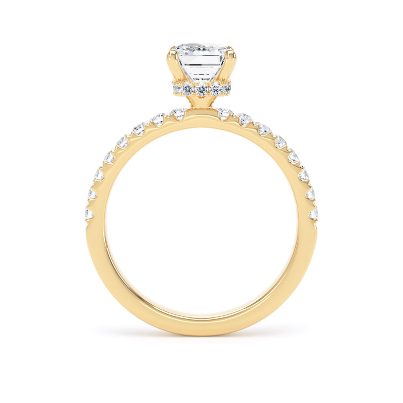 1.60ct Laboratory Grown Emerald Cut Diamond Engagement Ring