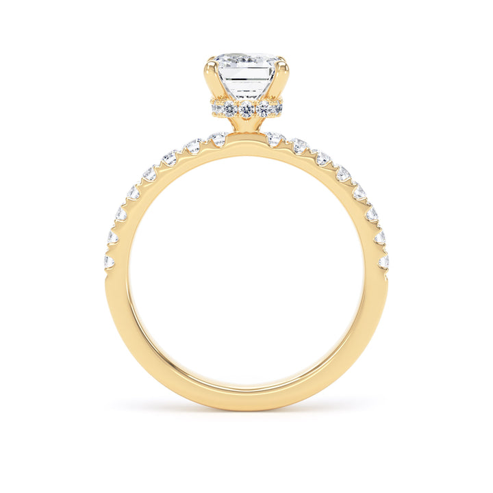 1.60ct Laboratory Grown Emerald Cut Diamond Engagement Ring