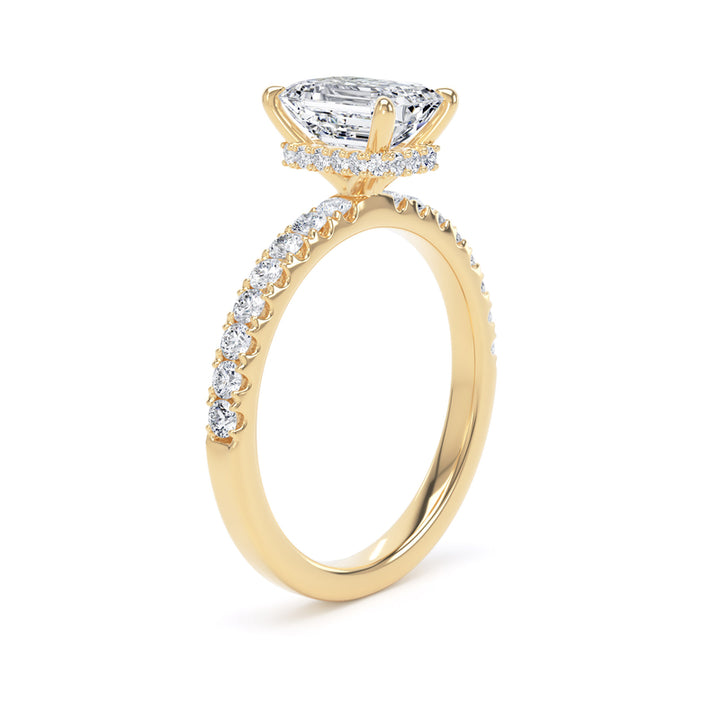 1.60ct Laboratory Grown Emerald Cut Diamond Engagement Ring