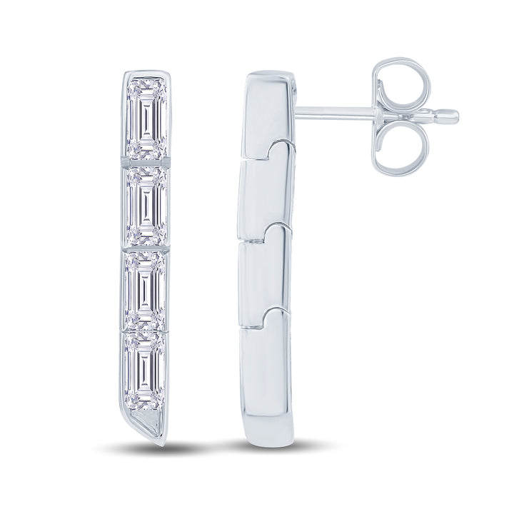 0.50ct Bamboo Diamond Earrings