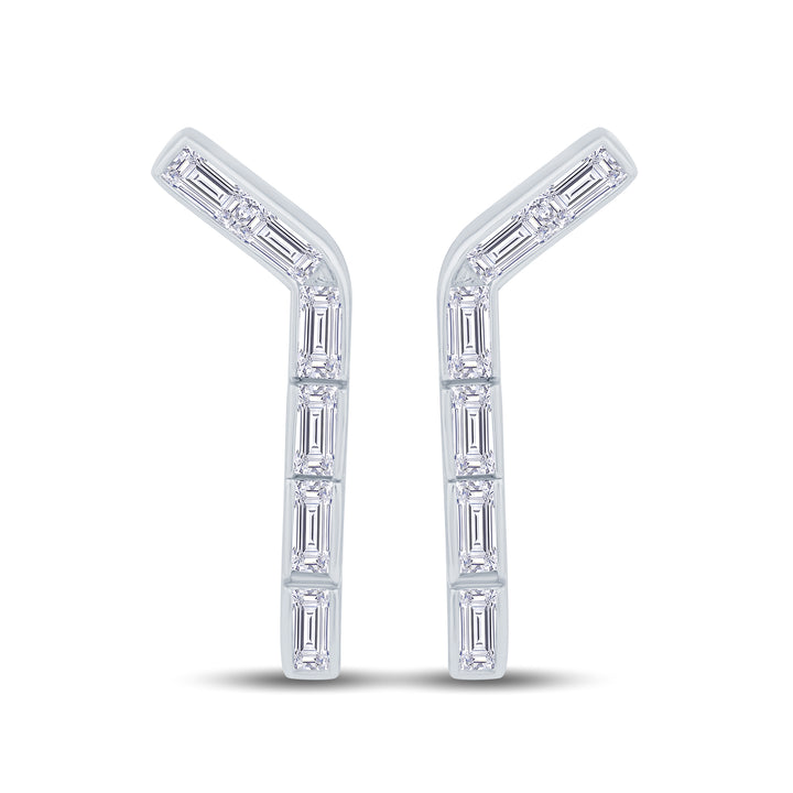 0.75ct Bamboo Diamond Earrings