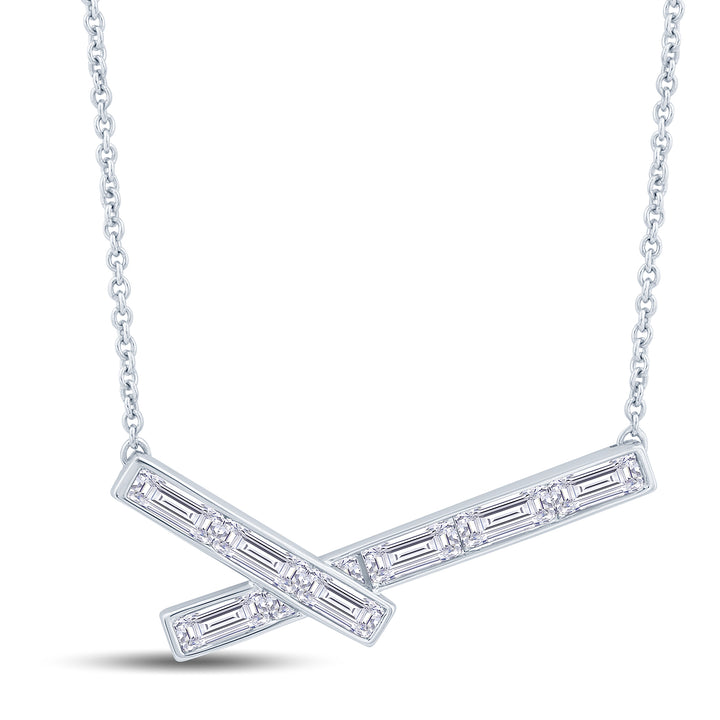 0.75ct Bamboo Diamond Necklace