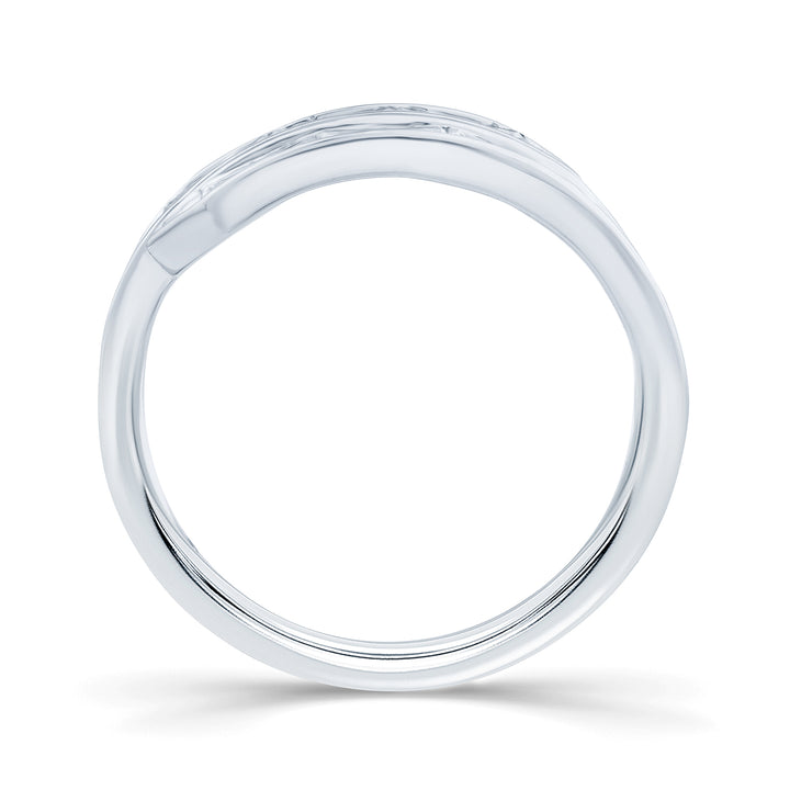 1.00ct Bamboo Diamond Crossover Ring