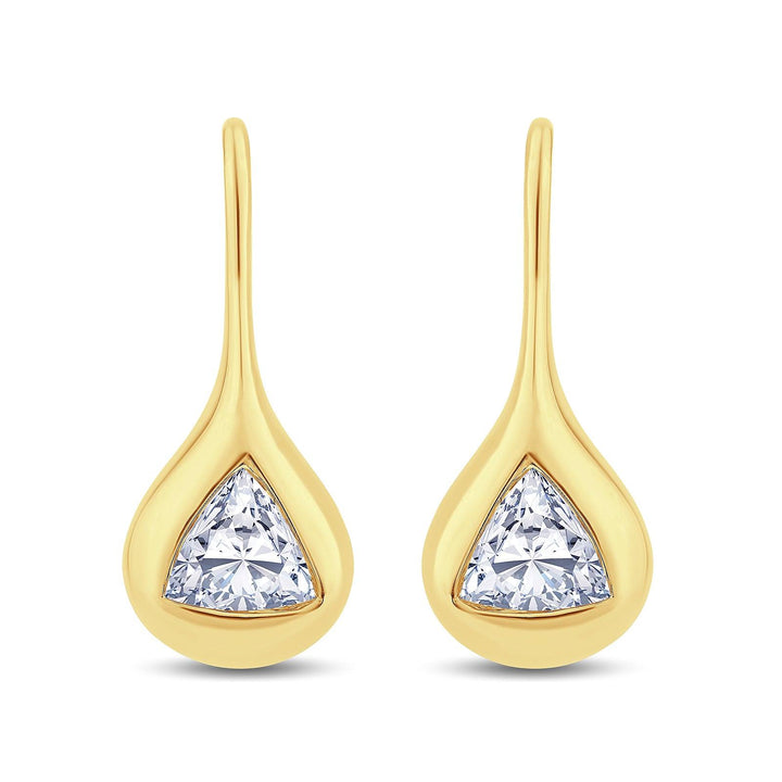 0.80ct Laboratory Grown Trilliant Cut Diamond Earrings