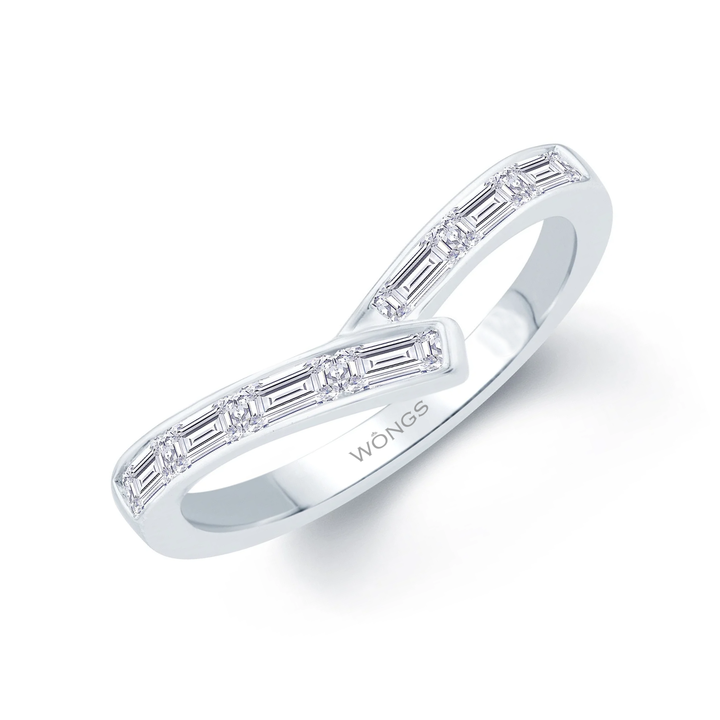 0.50ct Bamboo Diamond Wishbone Ring