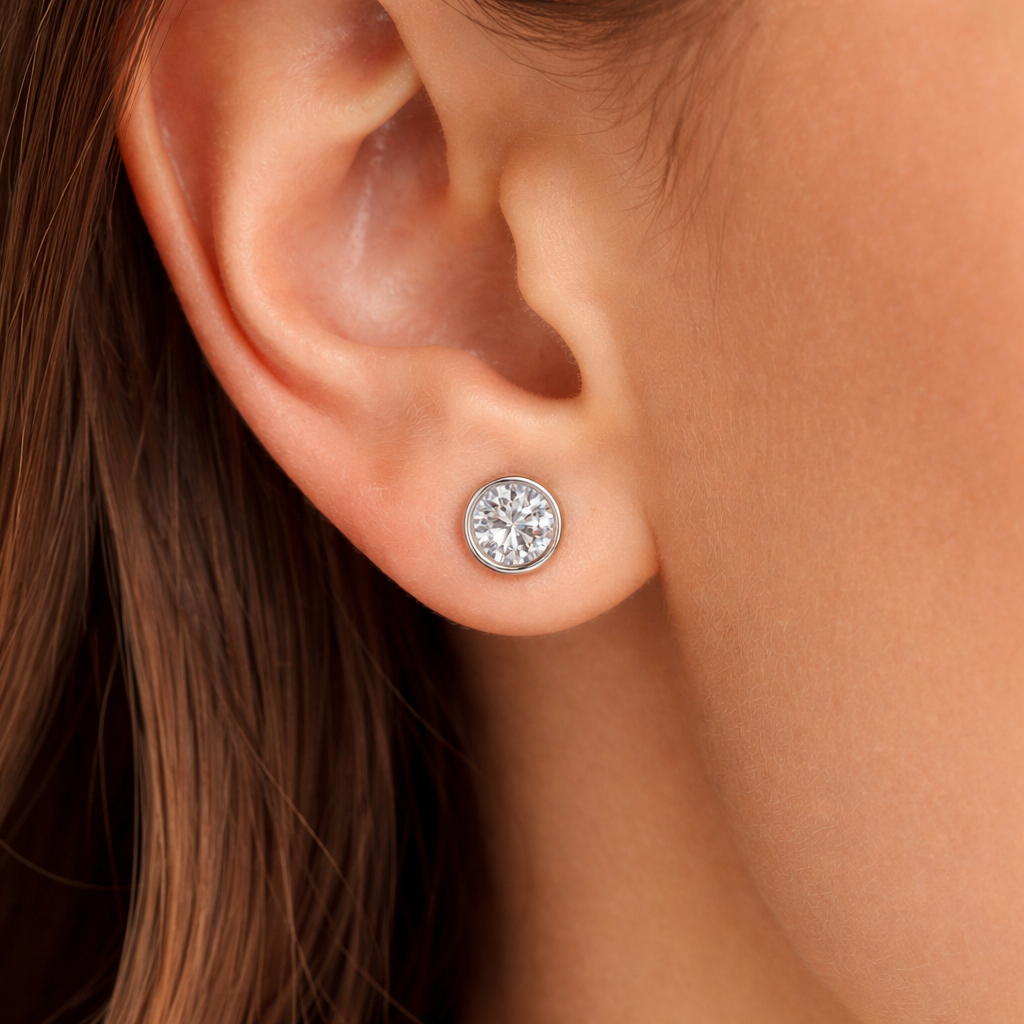 Laboratory Grown Diamond Stud Earrings
