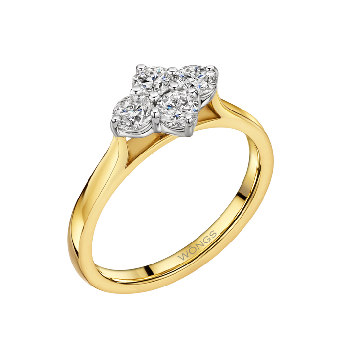 1.00ct Diamond Cluster Ring