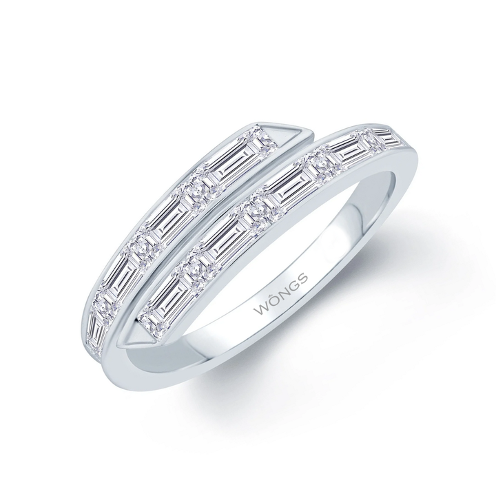 1.00ct Bamboo Diamond Crossover Ring