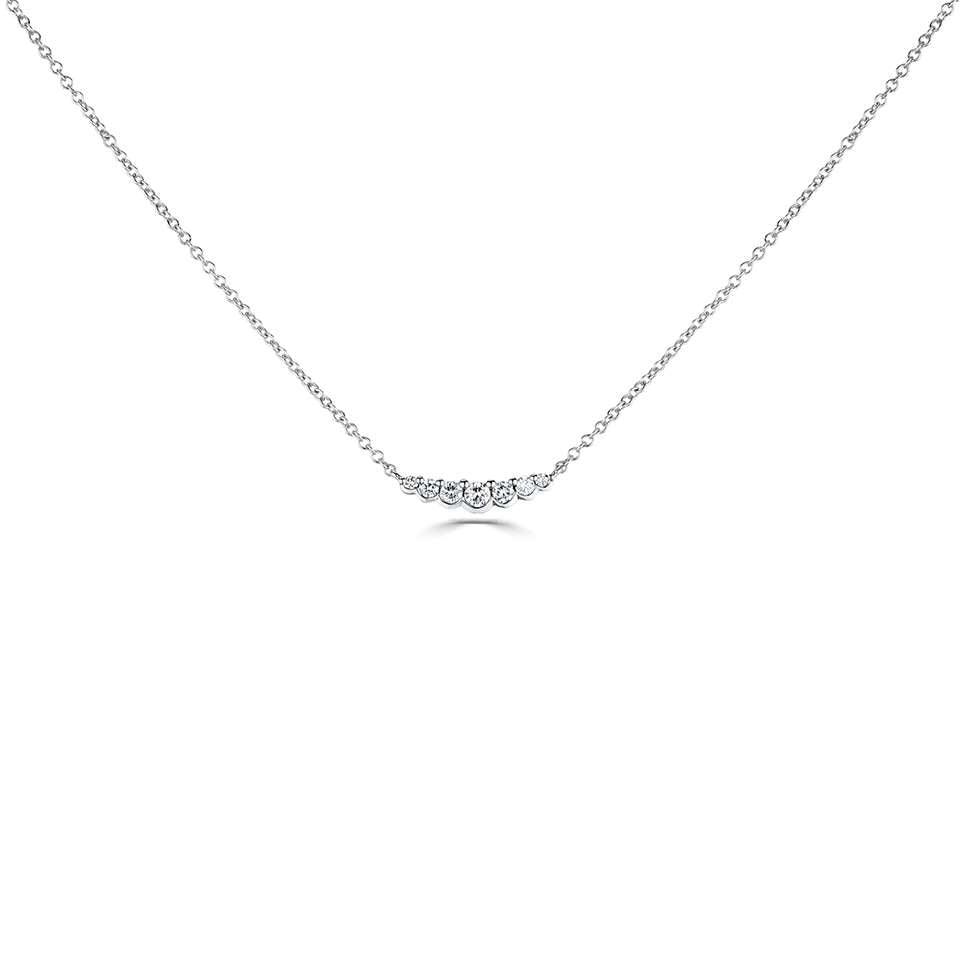 White Gold Diamond Set Necklace – Wongs Jewellers