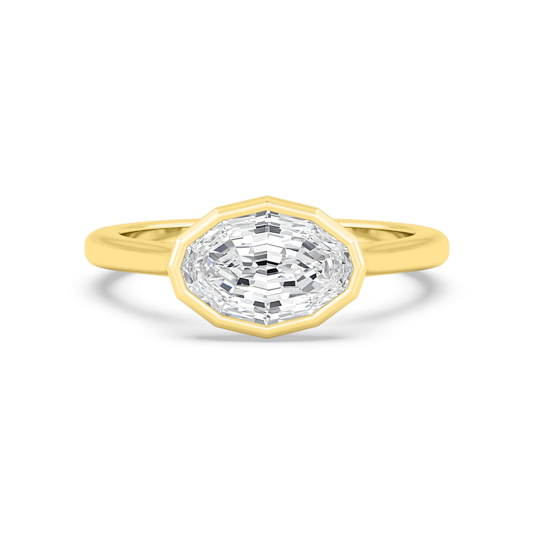 2.00ct Laboratory Grown Step Cut Oval Ring