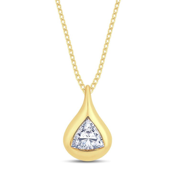 0.50ct Laboratory Grown Trilliant Cut Diamond Pendant