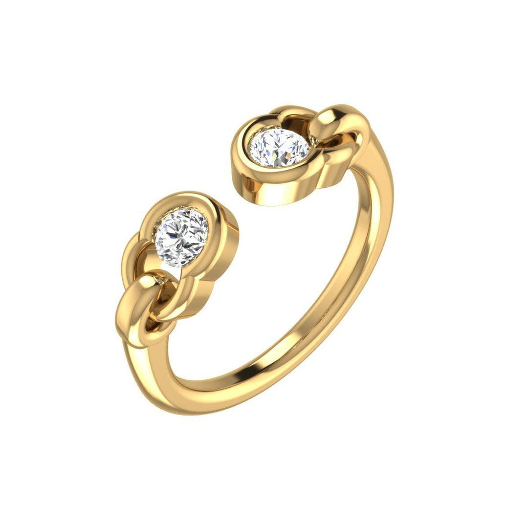 Two Stone Diamond Set Ring - Main Image