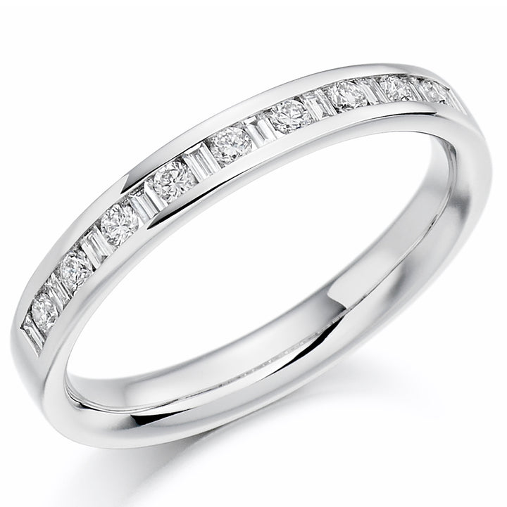 Brilliant/Baguette Eternity Ring 0.25ct