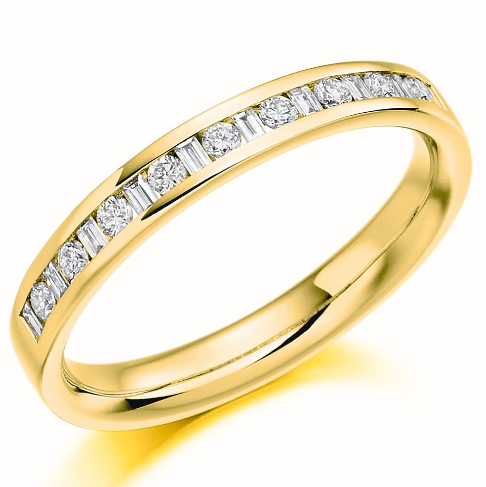 Brilliant/Baguette Eternity Ring 0.25ct
