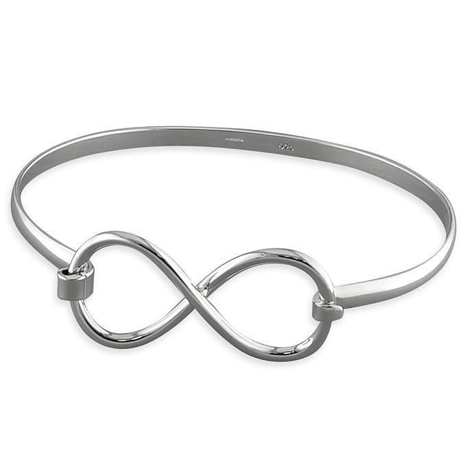 Silver Infinity Bangle - Wongs Jewellers Liverpool